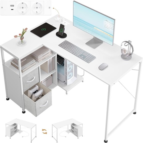 Woltu schreibtisch form - schreibtisch, l-form
