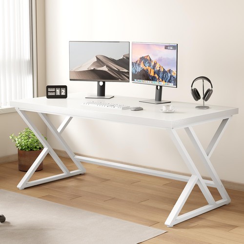 Schreibtisch weiß 140cm - weiß,