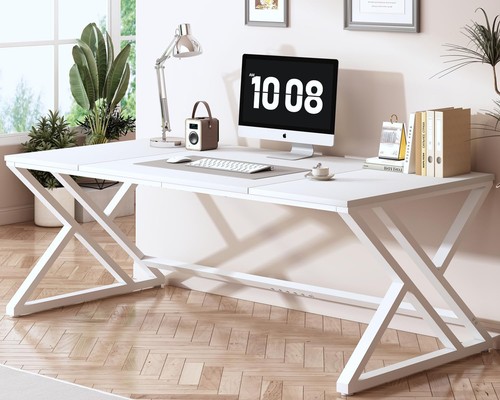 Schreibtisch weiß 180x80 - weiß,
