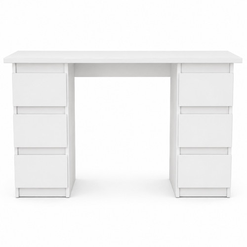 Schreibtisch 120cm weiß matt - 120cm,