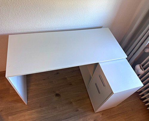 Schreibtisch weiß 120x60x75 - schreibtisch,