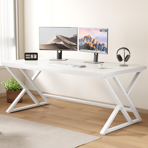 Schreibtisch weiß 152cm - weiß,