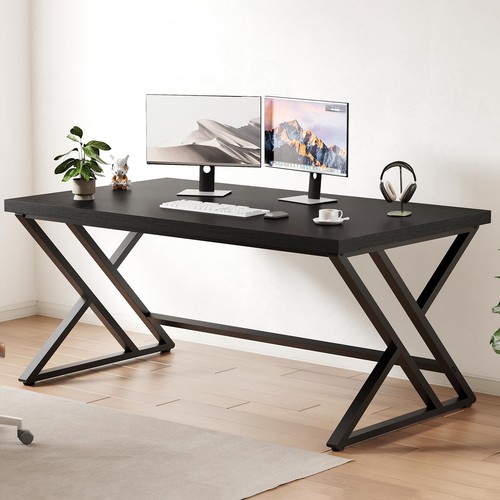 Schreibtisch schwarz 140cm - schwarz,